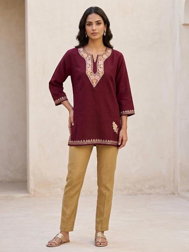 Women's Modern Aari Work Short Top Combo Pack