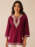 Kashmir ethnique women’s aari Work Short top