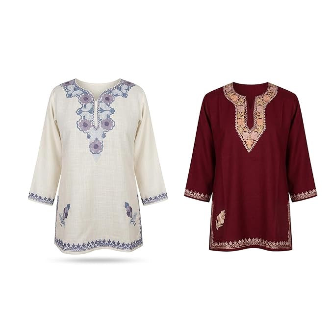 Women's Modern Aari Work Short Top Combo Pack