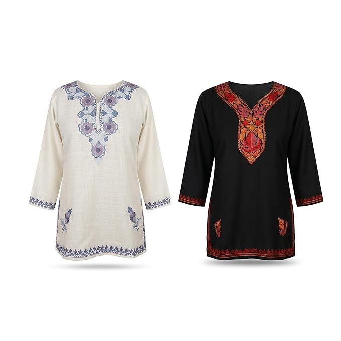 Women's Modern Aari Work Short Top Combo Pack