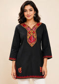 Kashmir ethnique women’s aari Work Short top