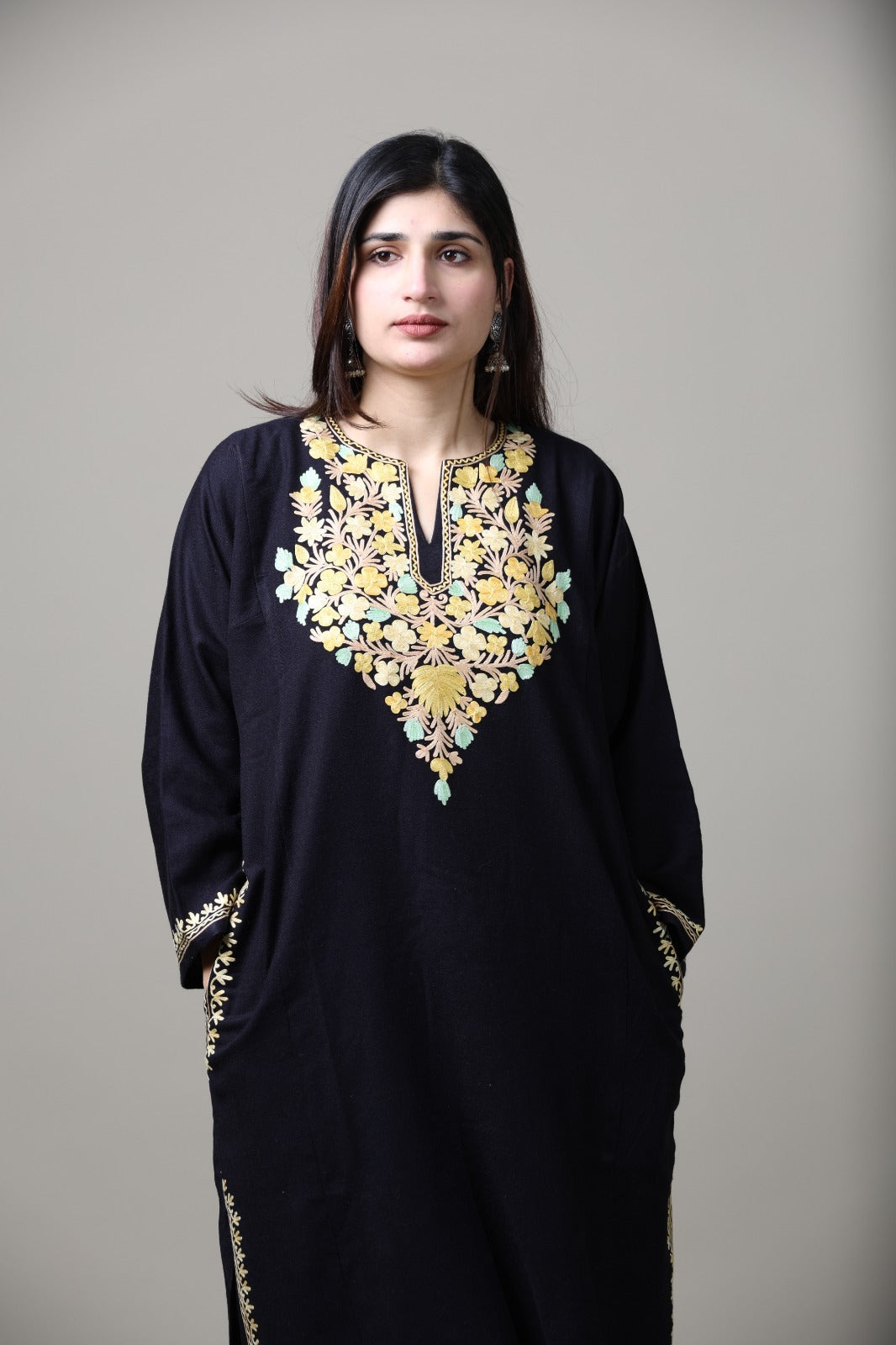 Premium Floral Embroidered Pherans For Women